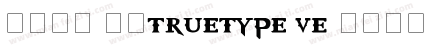 华文新魏 常规truetype ve字体转换